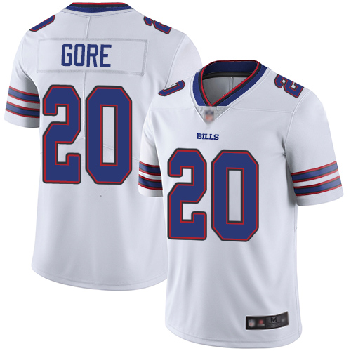 Men Buffalo Bills #20 Frank Gore White Vapor Untouchable Limited Player NFL Jersey->buffalo bills->NFL Jersey